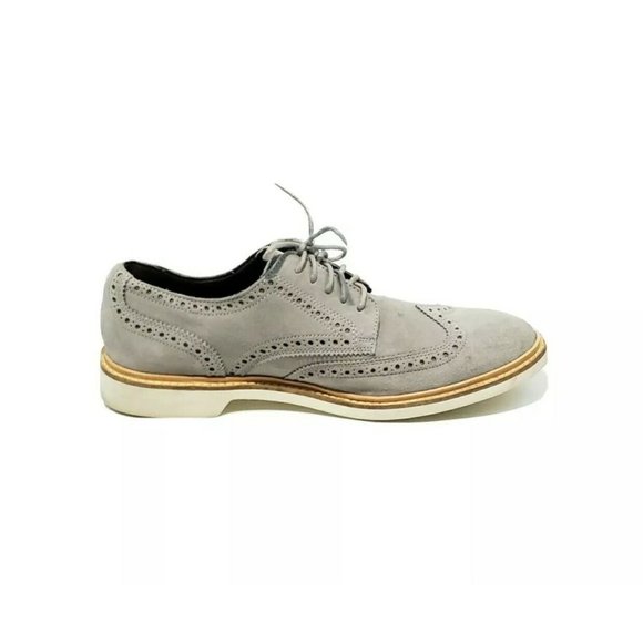 Cole Haan Wingtip Oxford Dress Shoes Gray Suede Mens US 10 M main image 7